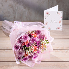 Blossoming Dreams Bouquet: Gypso & Chrysanthemum
