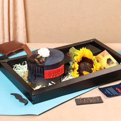 Twistles Father’s Day Cake, Paan & Sunflower Gift Box