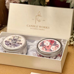 Box of 2 Perfumed Tin Candles