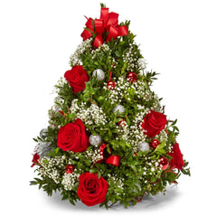 Christmas Tree and Roses