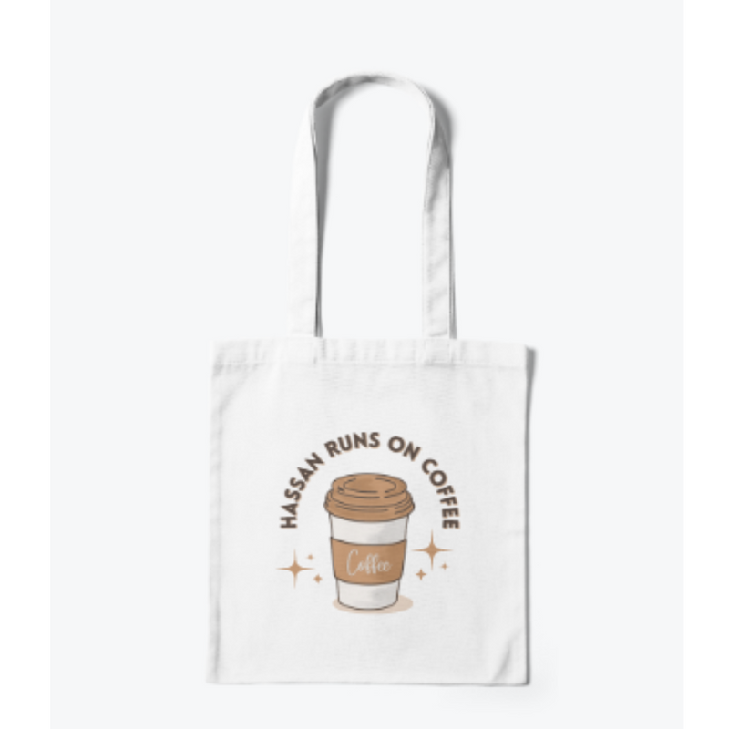 Coffee Run Tote Bag - Custom Name