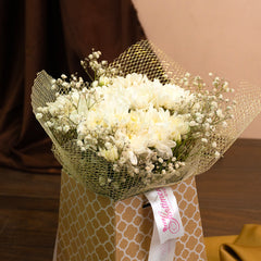 For Tenderness - Black forest cake and Chrysanthemums