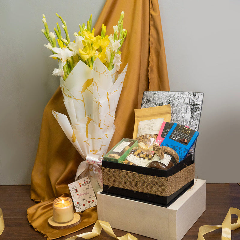 For Heartfelt Appreciation: Lals Chocolate Hamper & Bouquet