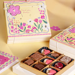 I Love You Chocolate Box of 9 Pcs