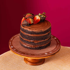 Milk Chocolate Strawberry Cake