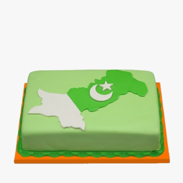 Pakistan Map Delights Cake