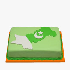 Pakistan Map Delights Cake