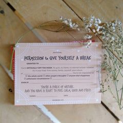 Permission To Take a Break Notepad