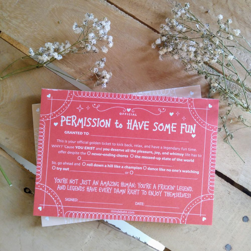 Permission To Have Fun Notepad