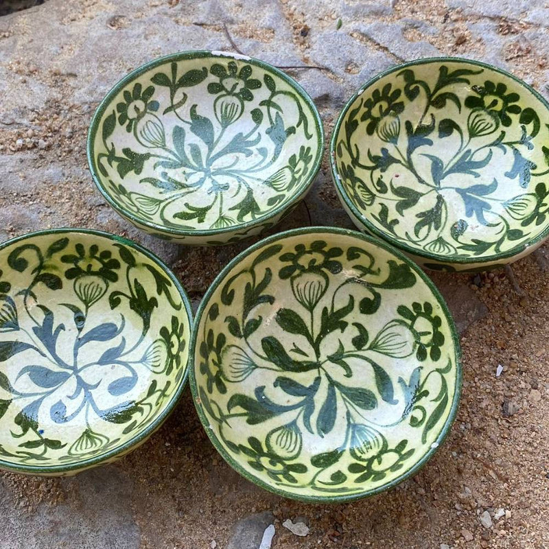 Hand-Painted Floral Piyalas