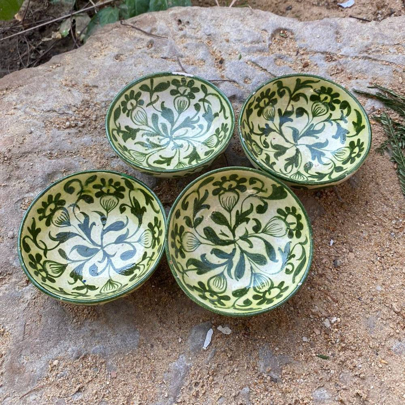 Hand-Painted Floral Piyalas