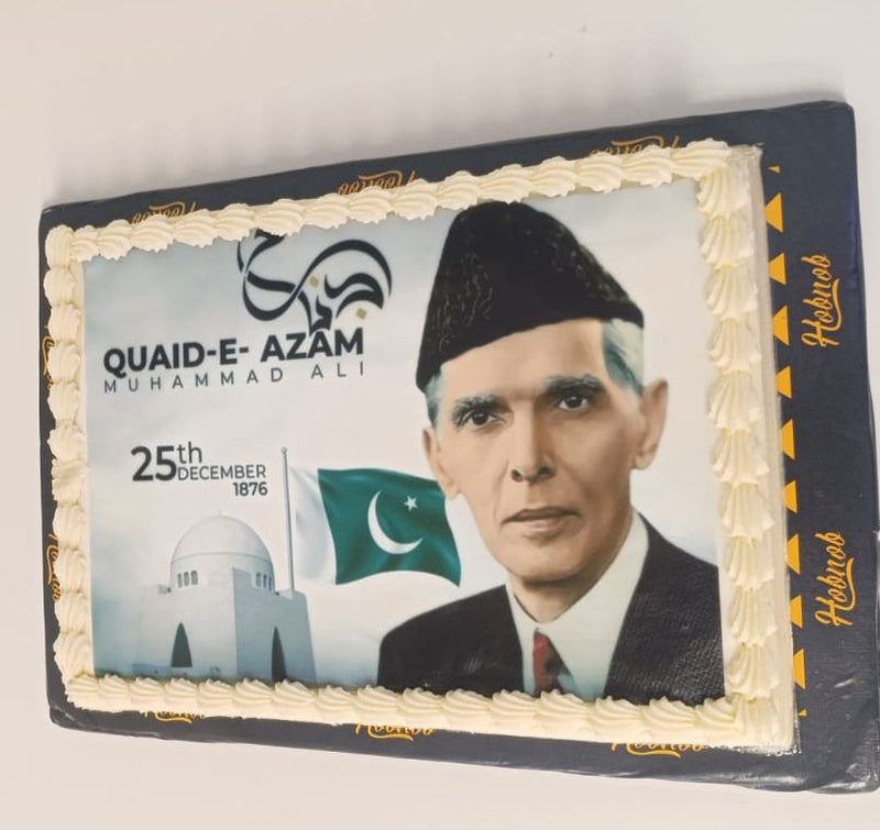 Quaid-e-Azam Day Picture Cake - 3 LBS