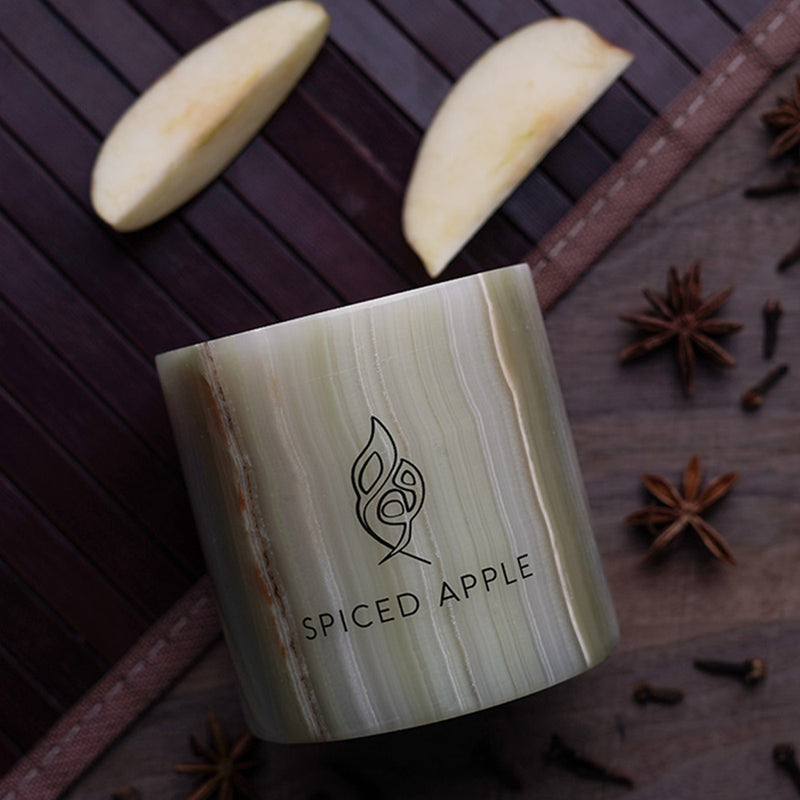 Spiced Apple Marble Jar Candle by MOAM