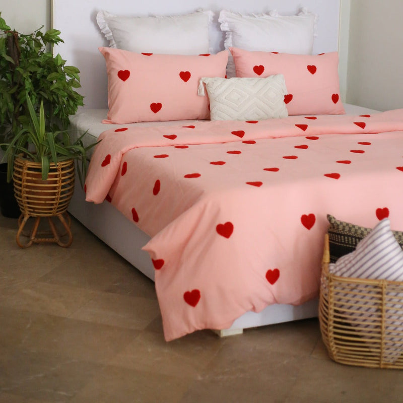 Tufted Hearts - Duvet Cover Set