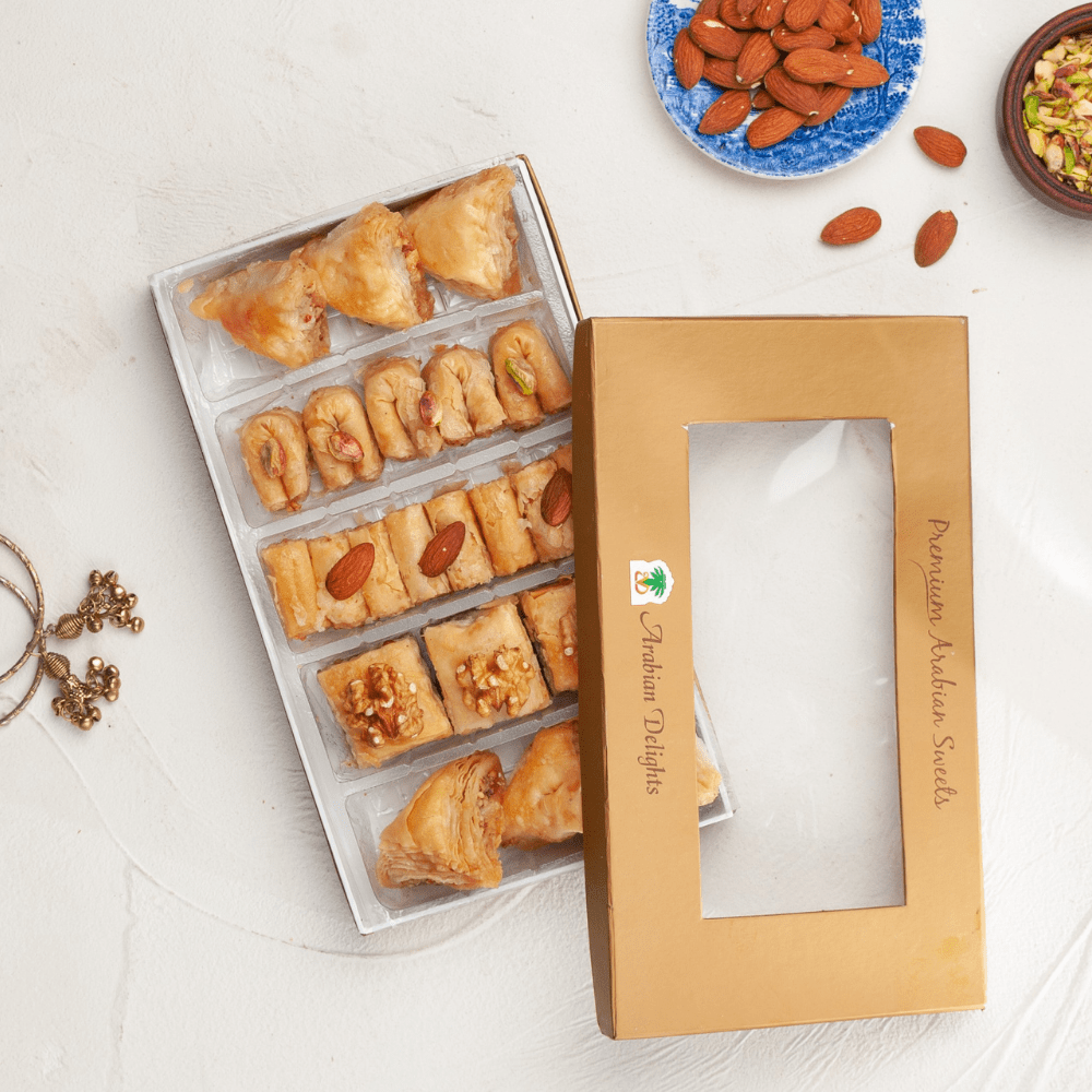 Premium Small Baklawa Box 700GM by Arabian Delights - TCS SentimentsExpress