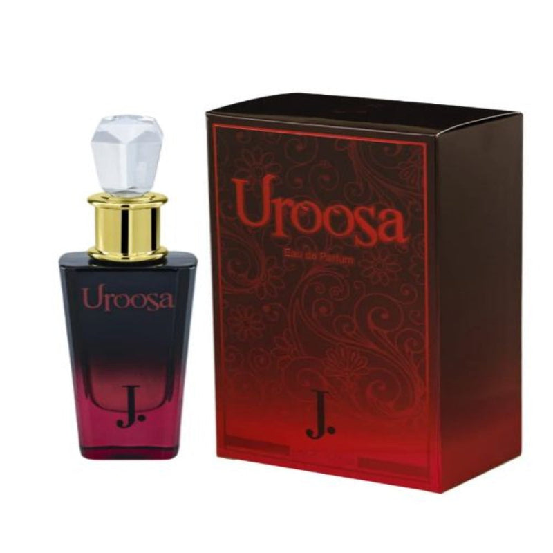 UROOSA FOR HER BY J. With PINK ROSE BOX - IMPORTED PINK ROSES