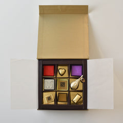 WASEEM AKRAM 502 BY J. FOR HER With Chocolate Box - 9 Pcs