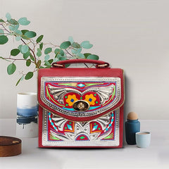 Chamak Patti Cross Body Bag - Red by Urban Truck Art