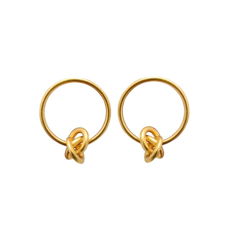 Wheel of Life Gold Plated Earring