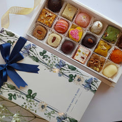 Assorted Mix Mithai Box White Flora