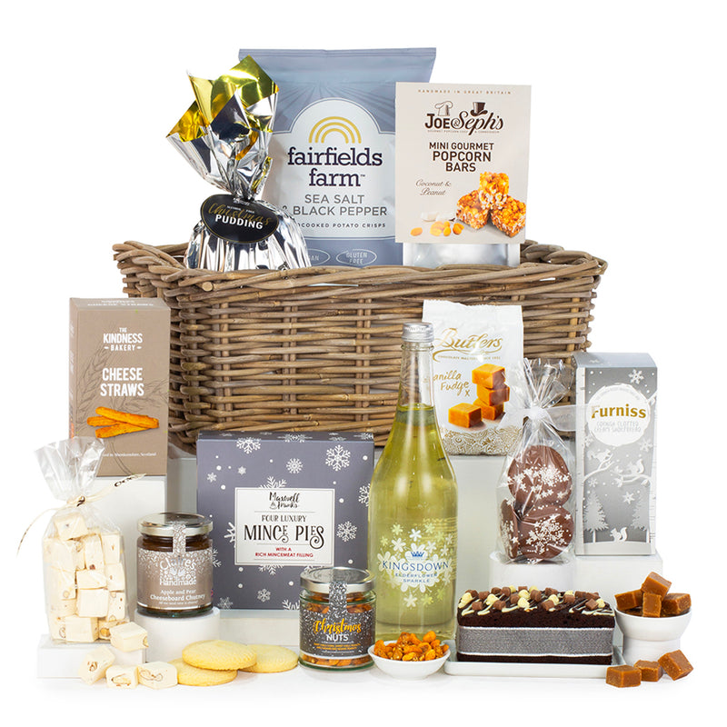 Winter Wonderland Alcohol Free Snack Basket