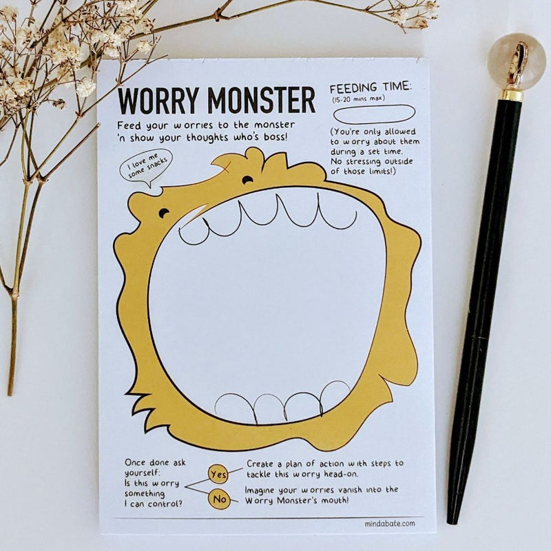 Worry Monster Notepad