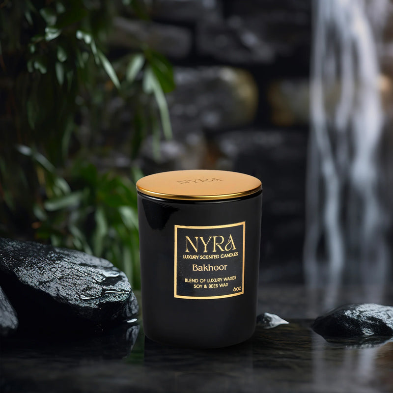 Nyra Luxe Bakhoor Scented Candle