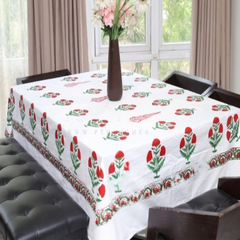 Gul- E- Rana Block Printed  Table Cloth by PTH Homes