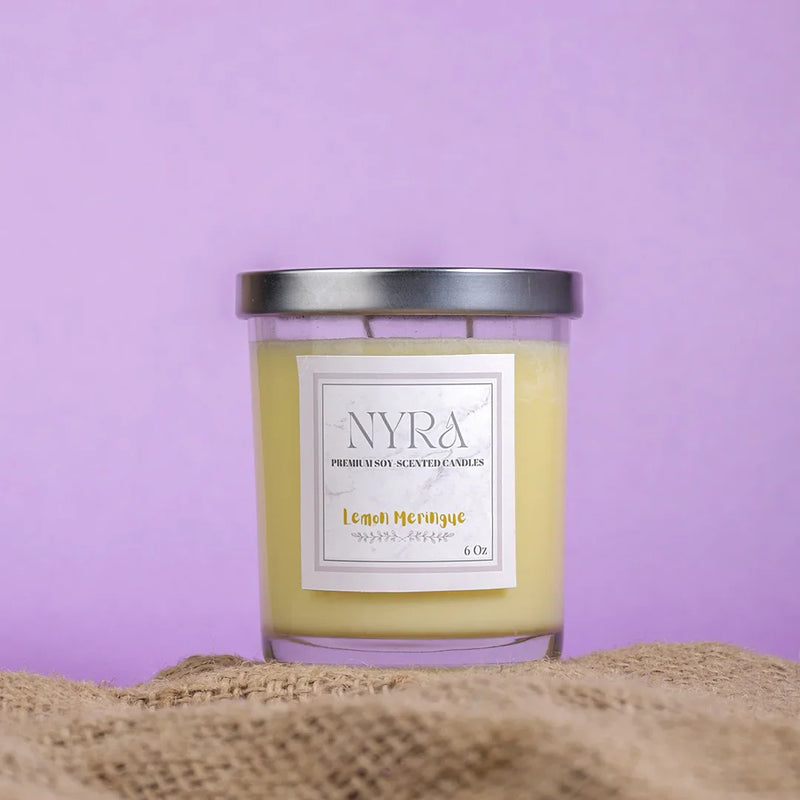 Nyra Premium Lemon Meringue Scented Candle