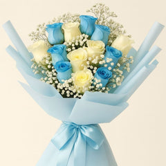 Sapphire & Ivory Bouquet