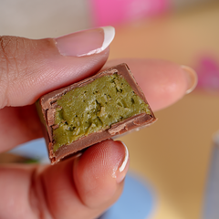 Silver Leather with Pistachio Kunafa Bon Bons
