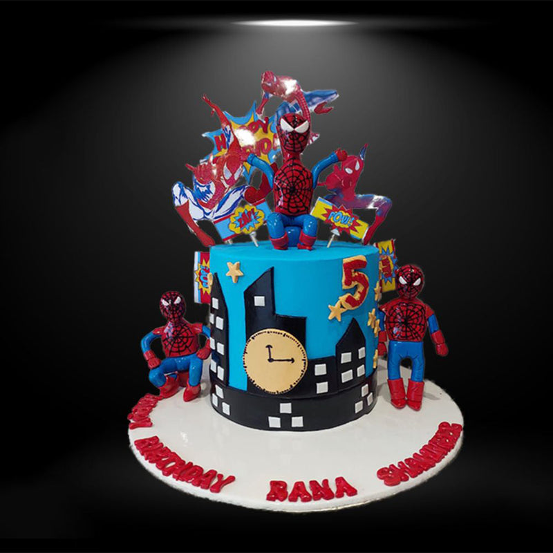 Spider Man Character Theme Cake 3.5 Lbs