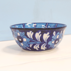 Blue Serving Bowl - Multani Pottery