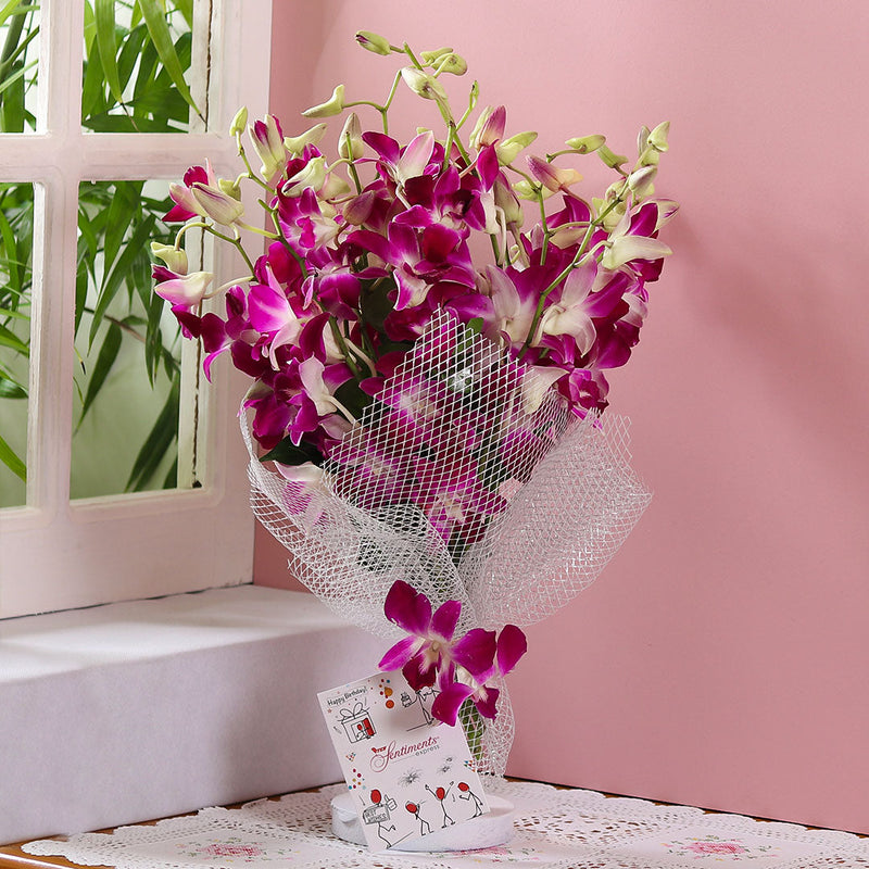 Orchids Bouquet - TCS Sentiments Express