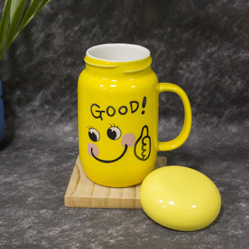 All Good Yellow Ceremic Mug