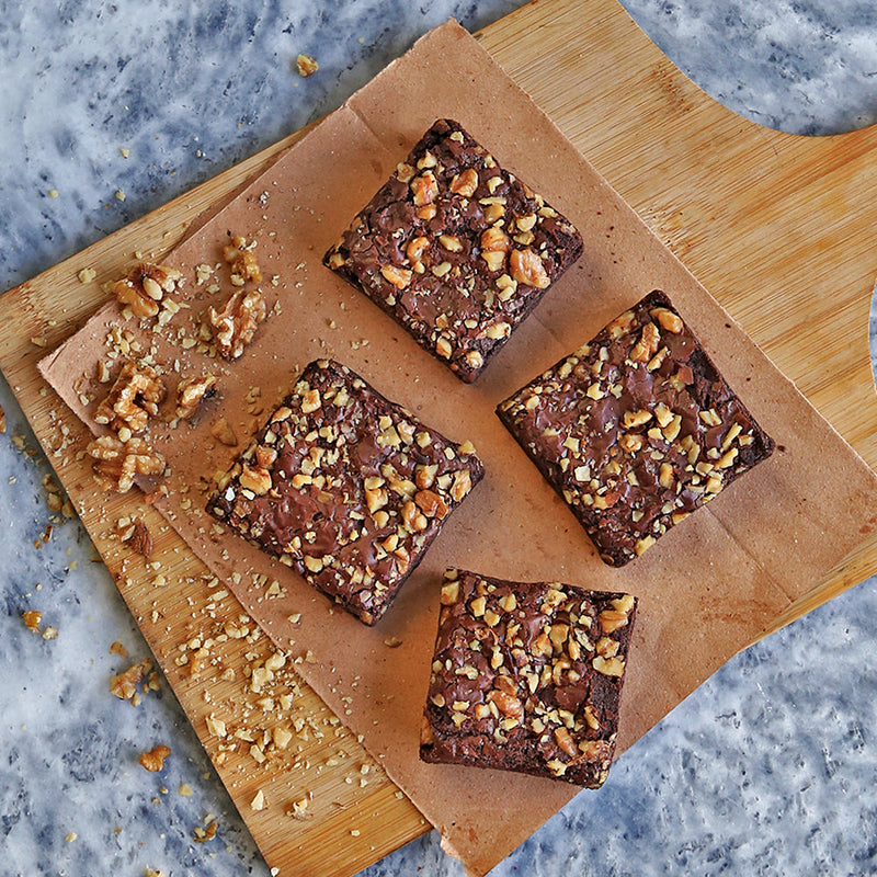 Fudge Brownies with walnut by Cake Company by Coffee Planet