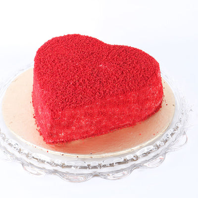 Heart Shaped Red Velvet Cake 2LBS - TCS Sentiments Express