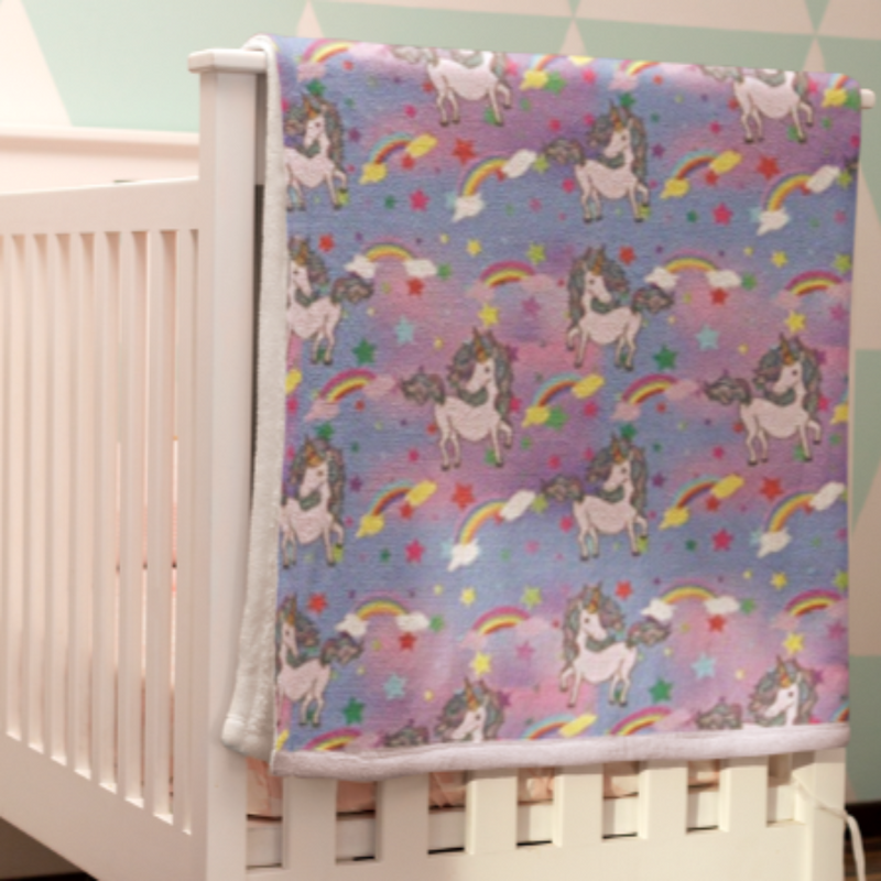 Unicorn Baby Blanket by PTH Homes