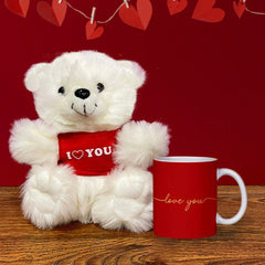 Coco Bear with Mug 10 Inch