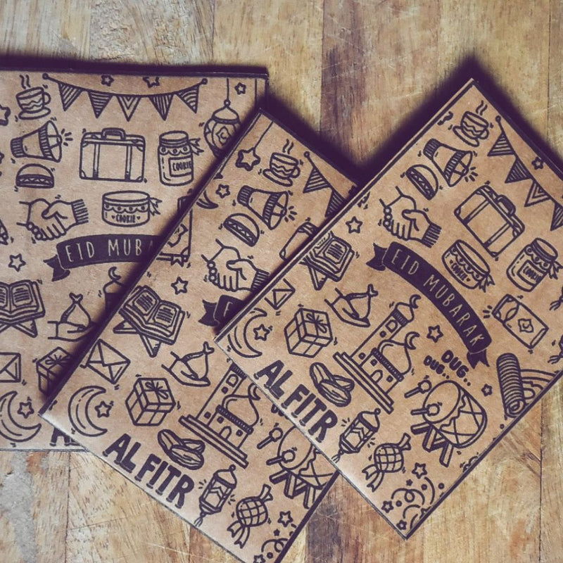 Set of 3 Craft Paper Eidi Envelopes by Thread Stories