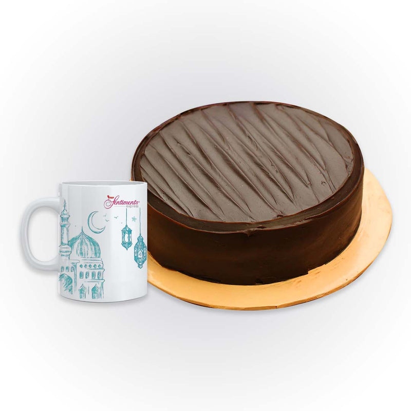 1 lb. Chocolate Fudge & Mug