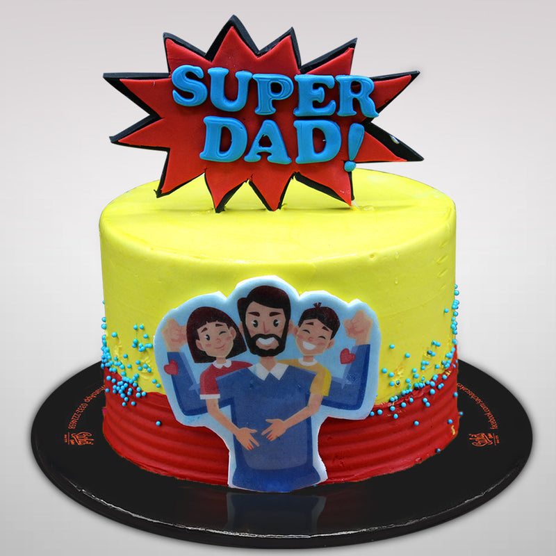 Super Dad - Cream + Fondant Cake