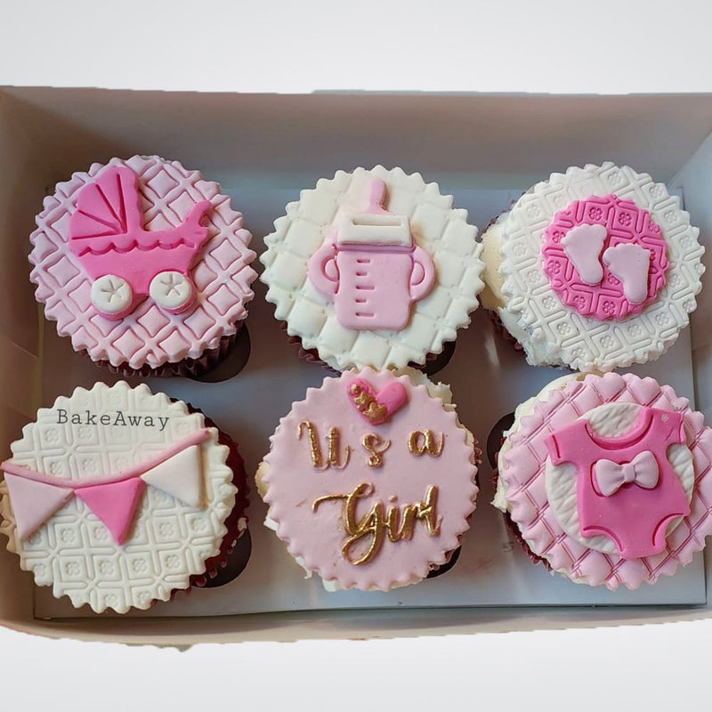 Baby Shower Cup Cakes - 6 Piece by Bake Away
