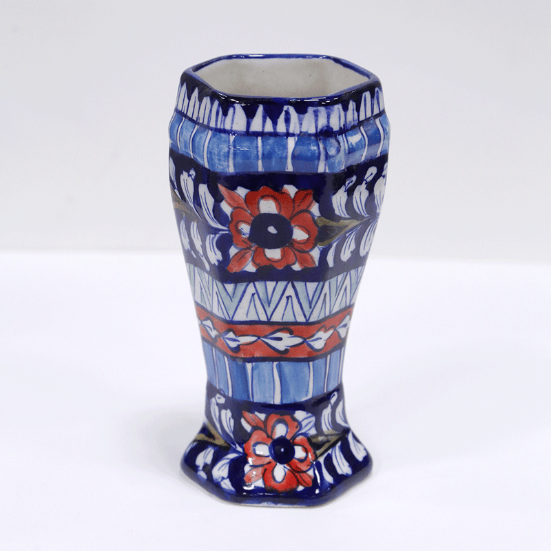 Blue Exquisite Vase - Multani Pottery