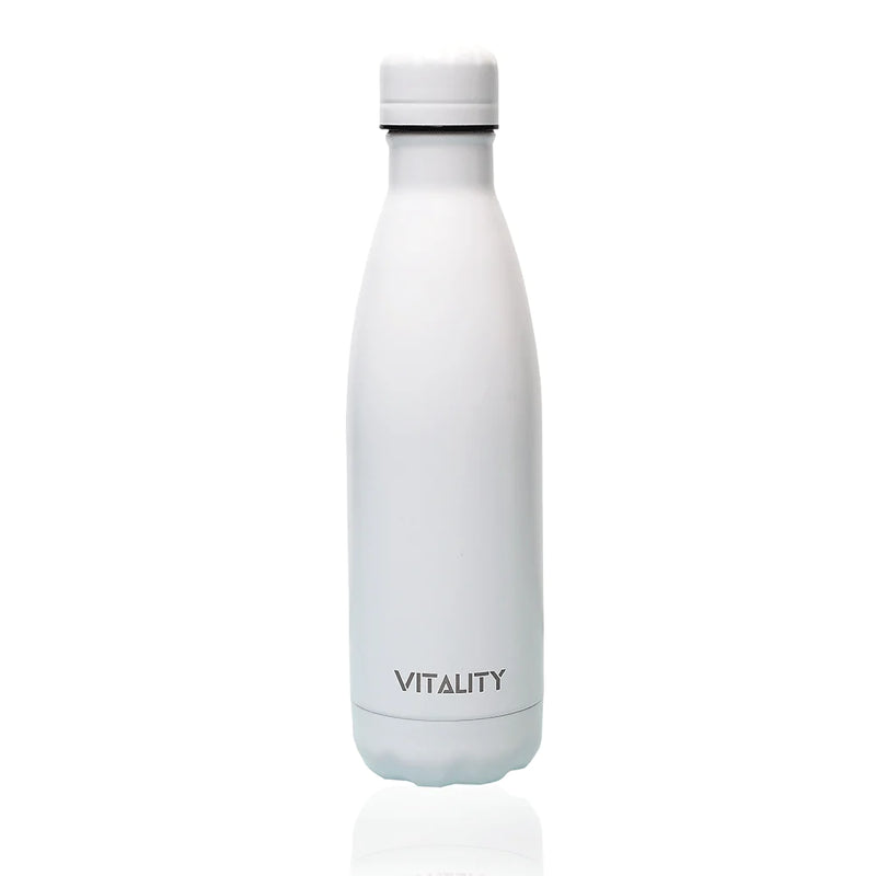 White Stone Water Bottle by Vitality