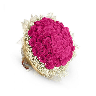Pink Beauty Bouquet (80 imported Pink) - TCS Sentiments Express